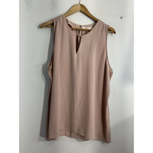 Womans Violet & Claire XL Pink Peek A Boo Sleeveless Blouse NWT